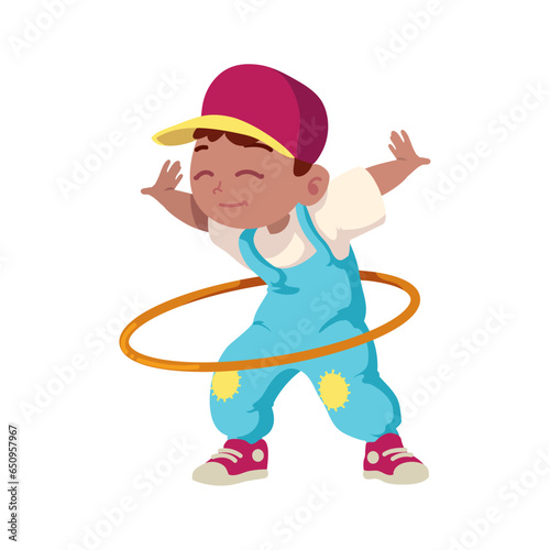 little boy with ula ula