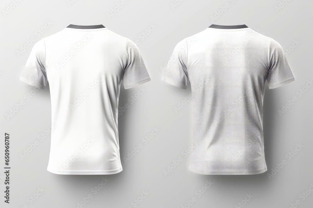 Mockup sports football team uniforms white shirt Mockup sports football team uniforms white shirt