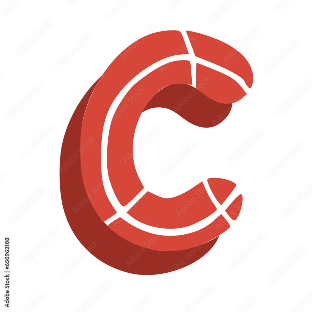 Handmade Alphabet Letters Red Color