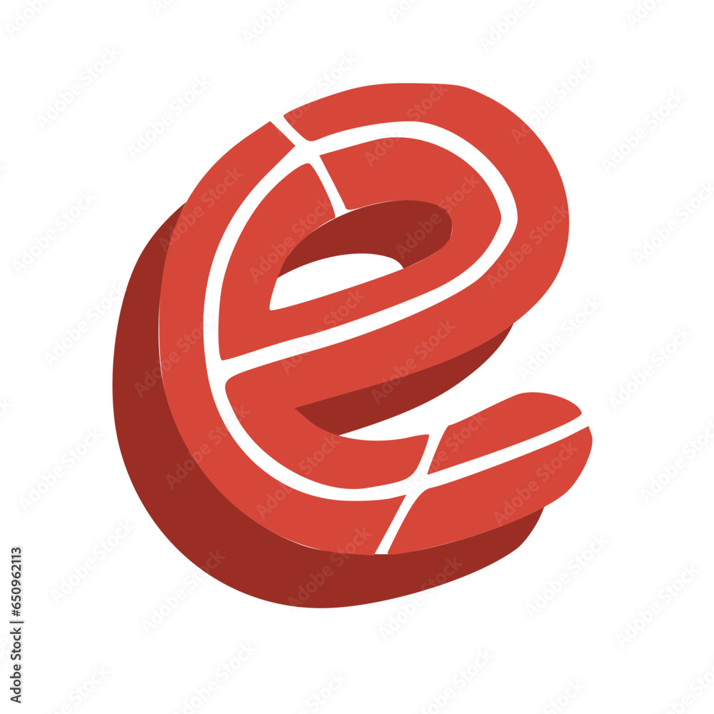 Handmade Alphabet Letters Red Color