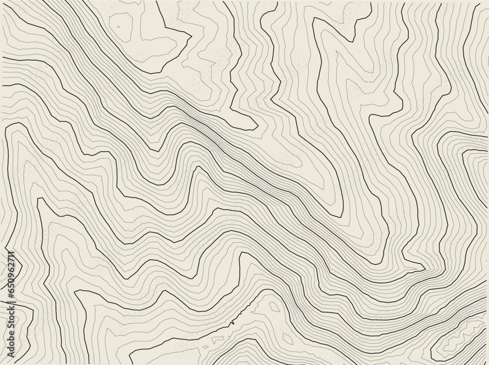 Abstract wavy topographic map. Abstract wavy and curved lines with terrains of hight mountain. Abstract geometric topographic contour map background. Abstract wavy topographic map. Abstract wavy and curved lines with terrains of hight mountain. Abstract geometric topographic contour map background.