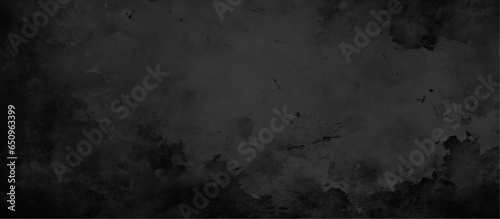 Black dark black grunge textured concrete stone wall background. Black wall texture rough background dark concrete floor or old grunge background with black. dark black wall texture background.