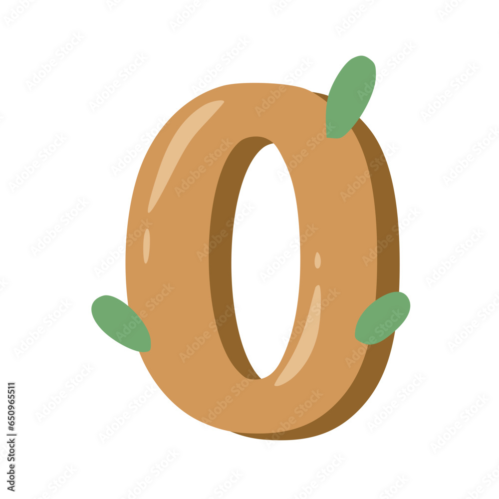 Handmade Alphabet Letters Brown Color
