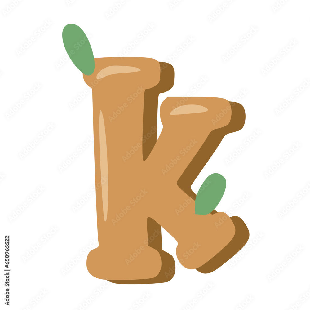 Handmade Alphabet Letters Brown Color