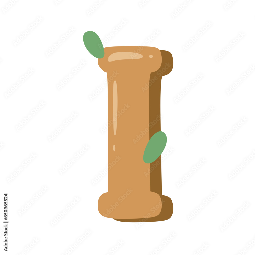 Handmade Alphabet Letters Brown Color