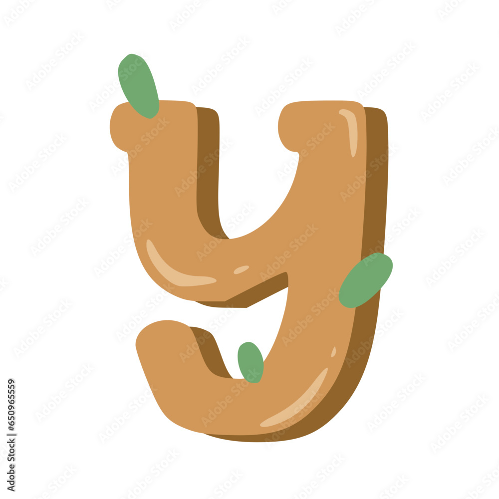 Handmade Alphabet Letters Brown Color