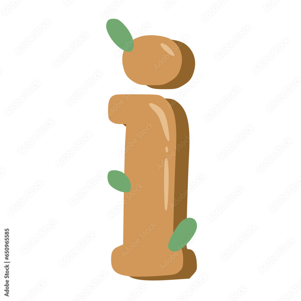 Handmade Alphabet Letters Brown Color