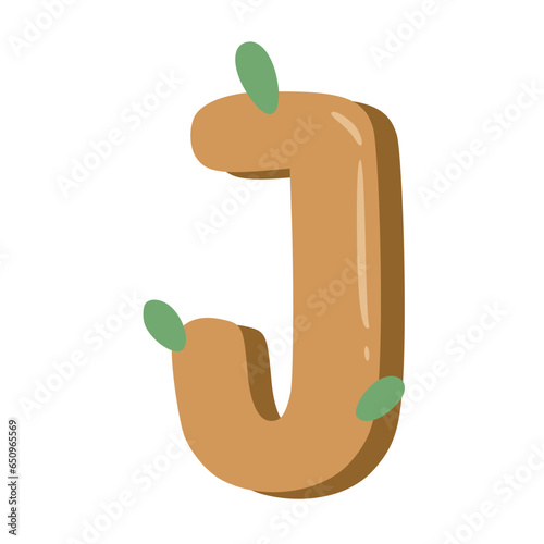 Obraz na płótnie Handmade Alphabet Letters Brown Color w salonie