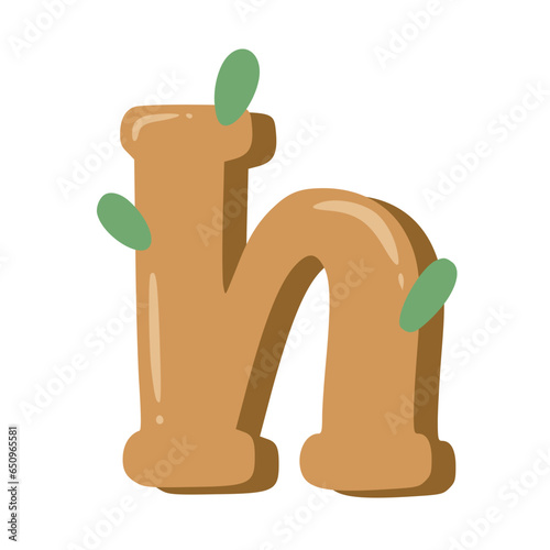 Handmade Alphabet Letters Brown Color
