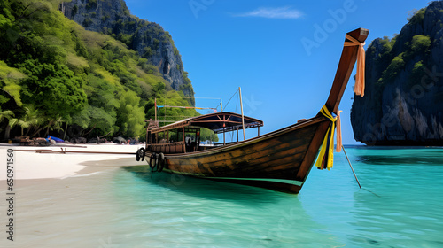Phi Phi, a beautiful island, one of Thailand's tourism destinations,AI Generated © wonderisland