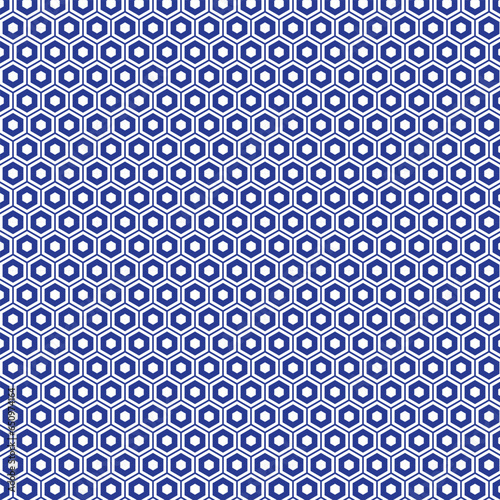 abstract geometric blue hexagon pattern.