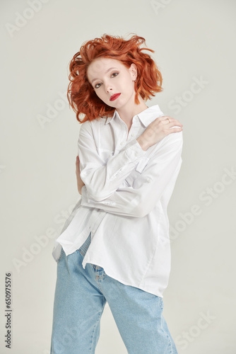 optimistic charming girl