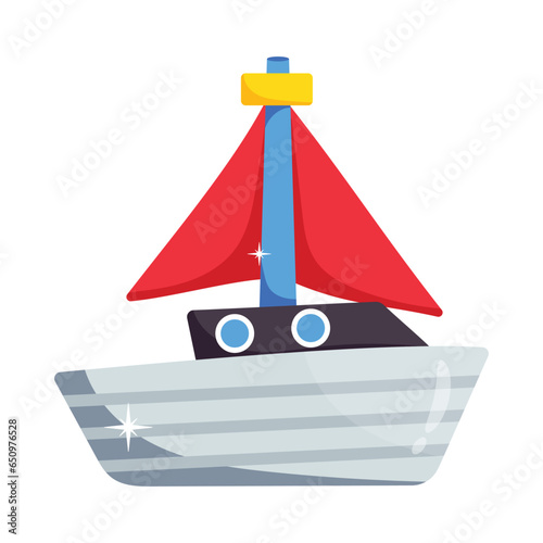 Pirate ship vector colorful Stickers icons Design illustration. EPS 10 File