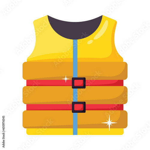 Swimming jacket vector colorful Stickers icons Design illustration. EPS 10 File