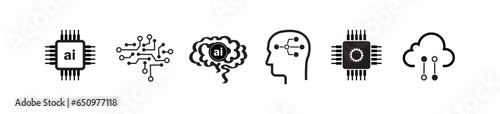 AI icon on white background	