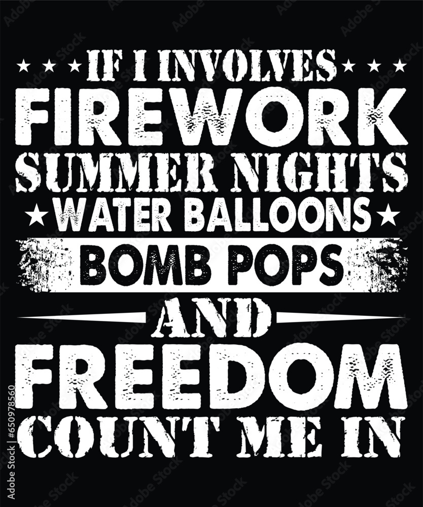 Obraz premium 4th of july t-shirt design