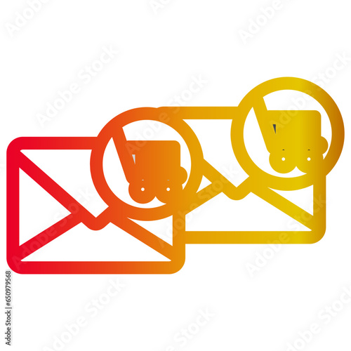  email marketing gradien icon, email, marketing, business, mail, communication, message, internet, online, technology, web, digital, send, letter, concept, contact, network, social, icon, information