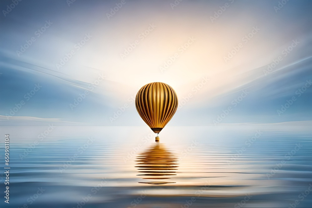 hot air balloon generated by AI
