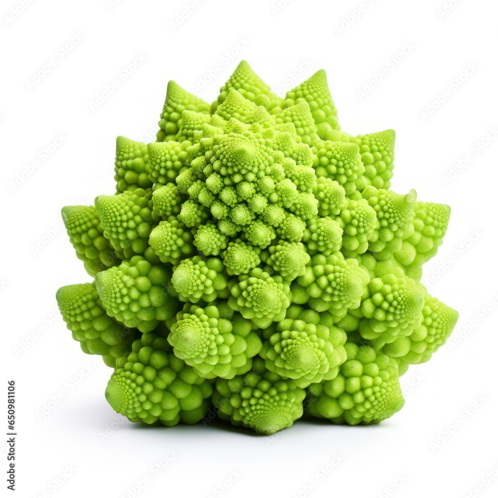 Romanesco broccoli isolated on a white background