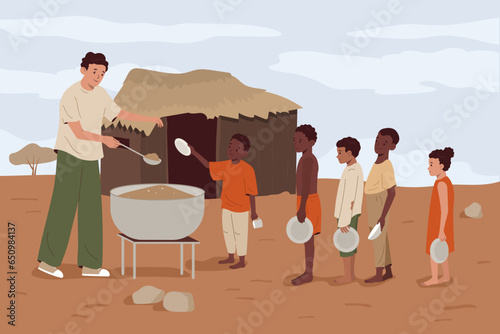 Hunger Food Crisis Concept