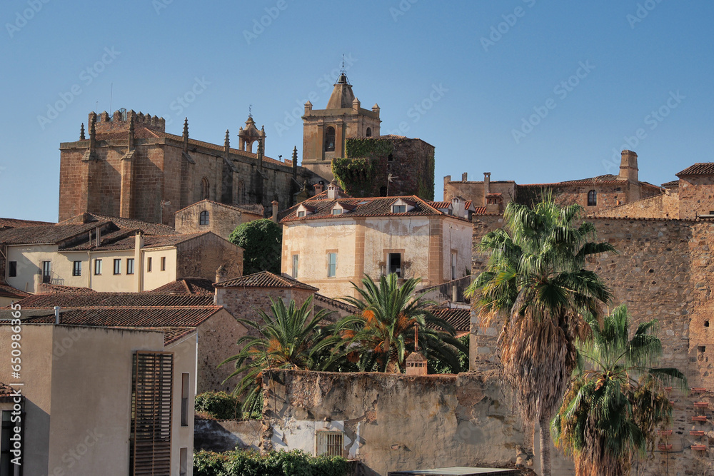 view of caceres, world heritage city
