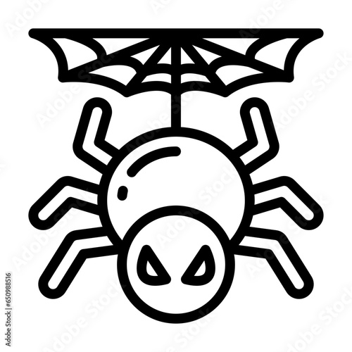 Spider line icon