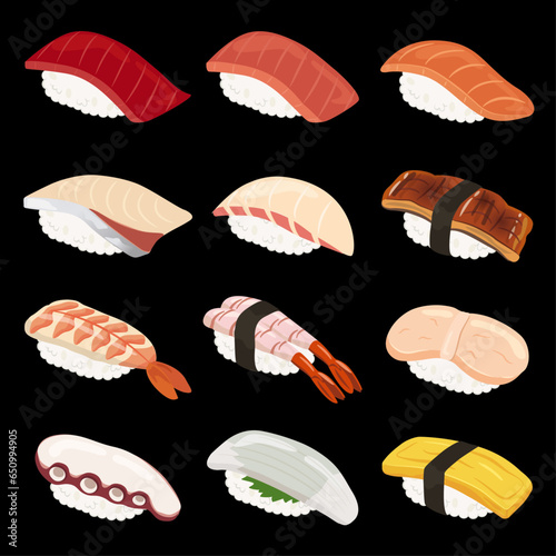 寿司_にぎり寿司いろいろ