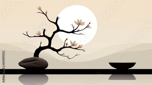 Calm Zen Elements: Minimalistic Symbols for Inner Equilibrium