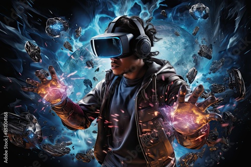  Surreal Futuristic image of VR developer