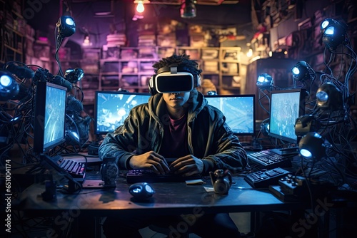  Surreal Futuristic image of VR developer