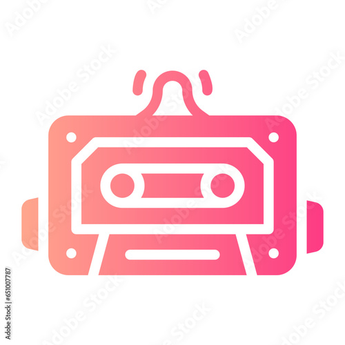 cassette Gradient icon