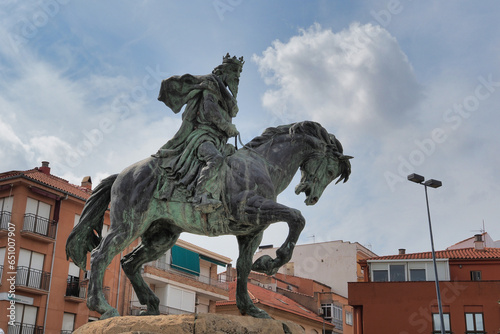equestrian statue of alfonso VIII of castile in plasencia photo