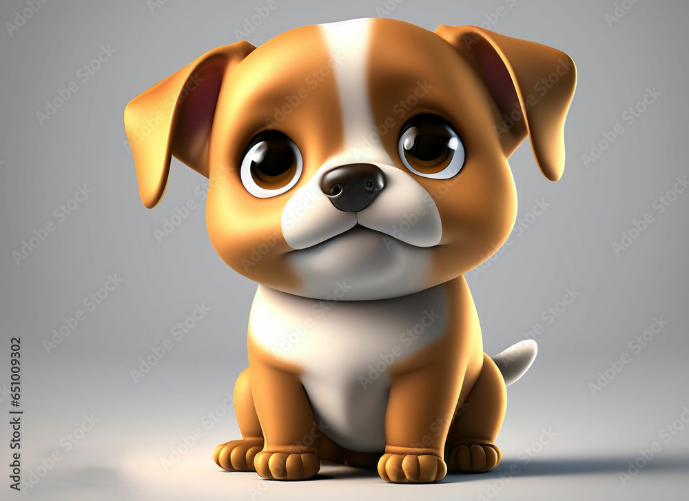 baby dog on white background baby dog on white background