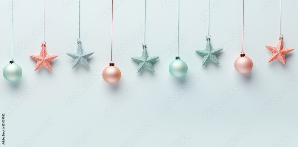 Christmas holiday stars background. Merry christmas and a happy new year. Holiday banner and poster. Christmas decorative ornaments