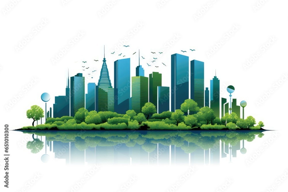 Abstract image of a city plan in green.