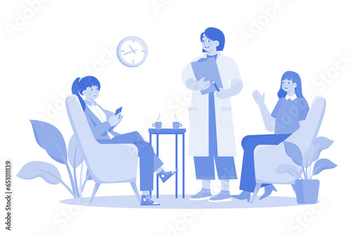 A mental health counselor provides therapy for individuals and groups.