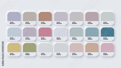 Color Palette, Color Swatches in RGB, HEX Colors, Paint Color Palette, Pastel Colour in HEX Codes Catalog, Pastel Color Tones for Digital Art