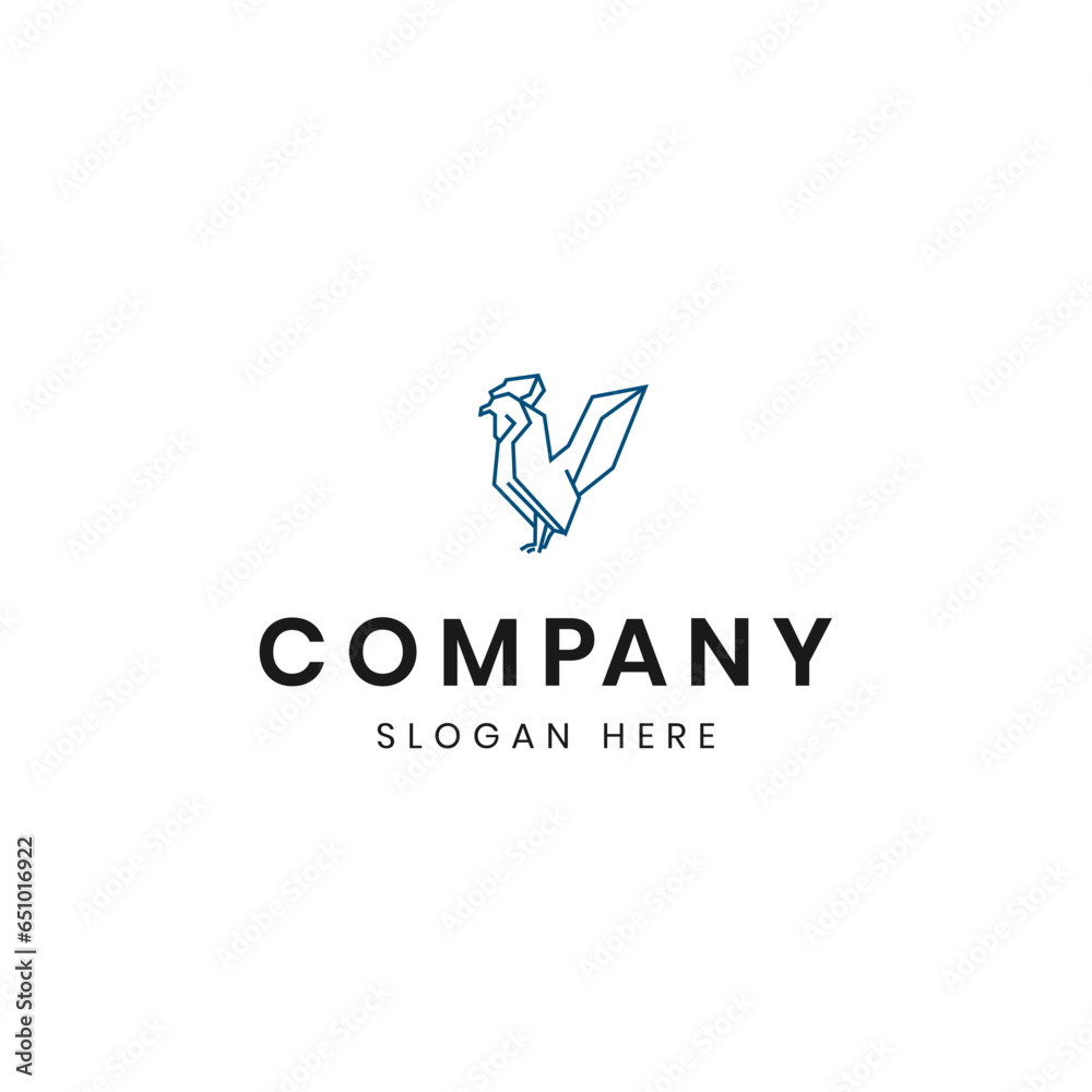 vector rooster geometric logo icon vector illustration vector rooster geometric logo icon vector illustration
