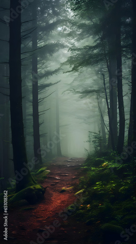 Misty Forest Morning, 9:16 format © Niko