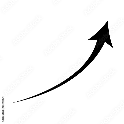 Wallpaper Mural black arrow icon on transparent background. flat style. arrow icon for your web site design, logo, app, UI. arrow indicated the direction symbol. curved arrow sign. Torontodigital.ca