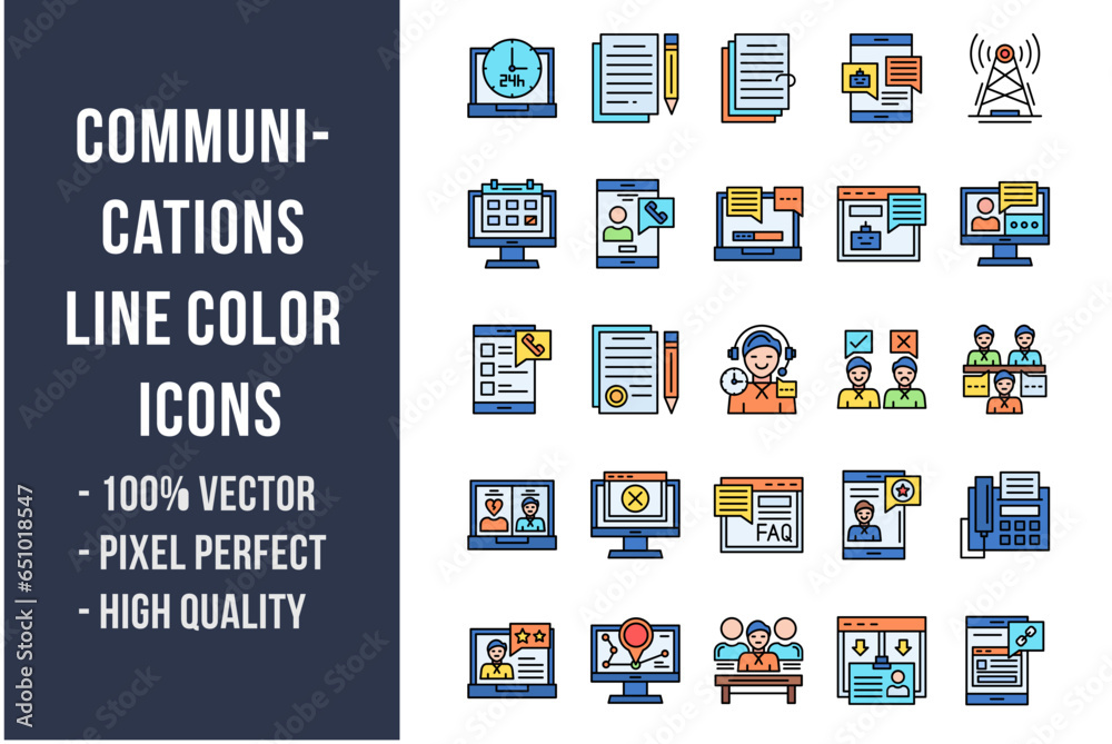 Communications Flat Icons