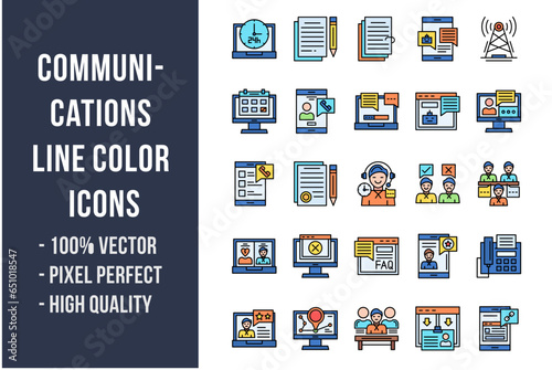 Communications Flat Icons
