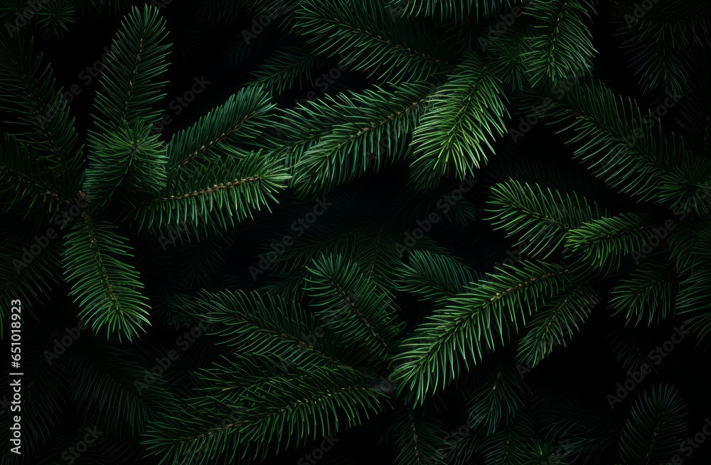Beautiful Christmas Background with green pine tree brunch close up. Copy space, trendy moody dark toned design for seasonal quotes. Vintage December wallpaper. Natural winter holiday forest backdrop Beautiful Christmas Background with green pine tree brunch close up. Copy space, trendy moody dark toned design for seasonal quotes. Vintage December wallpaper. Natural winter holiday forest backdrop