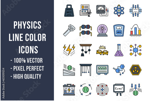 Physics Flat Icons