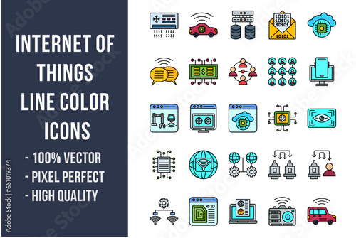 Internet of Things Flat Icons