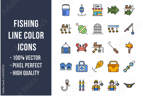 Fishing Flat Icons