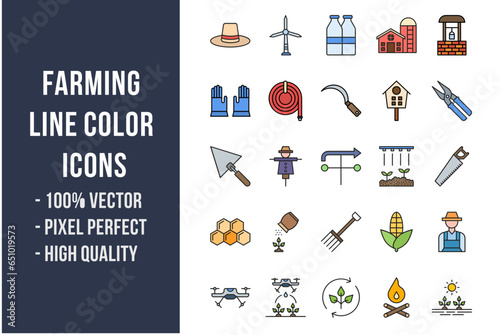 Farming Flat Icons