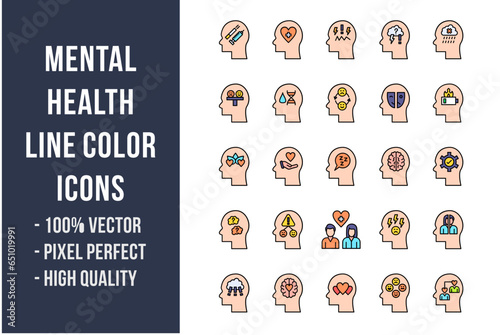 Mental Health Flat Icons