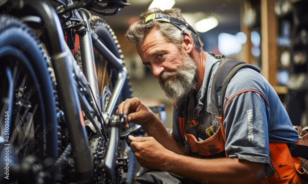 Behind Every Smooth Ride: The Unsung Bicycle Repairer.