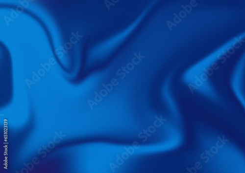 Abstract liquid gradient background with grain texture. Blue fluid color gradient.